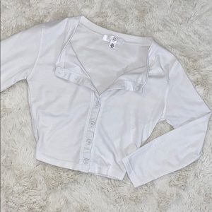 Misguided cropped button up